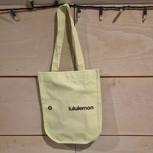 lululemon athletica Pale Lime Canvas Tote